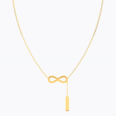 Infinity 22KT Lariat Gold Necklace Infinity 22KT Lariat Gold Necklace