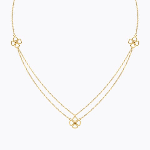 Clover Way 22KT Gold Necklace