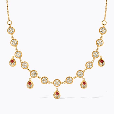 Imperial Crystal 22KT Gemstone Necklace