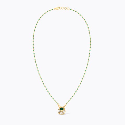 Majestic Kundan 22KT Gemstone Necklace