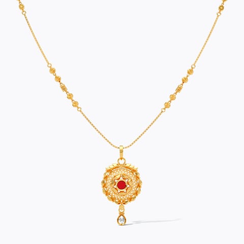 Kundan Glory 22KT Gemstone Necklace
