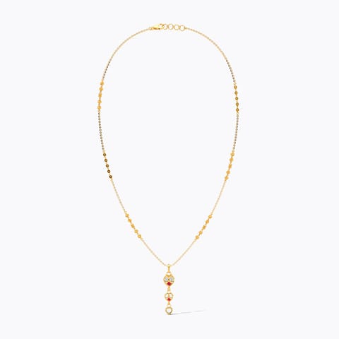 Kundan Hearts 22KT Gemstone Necklace