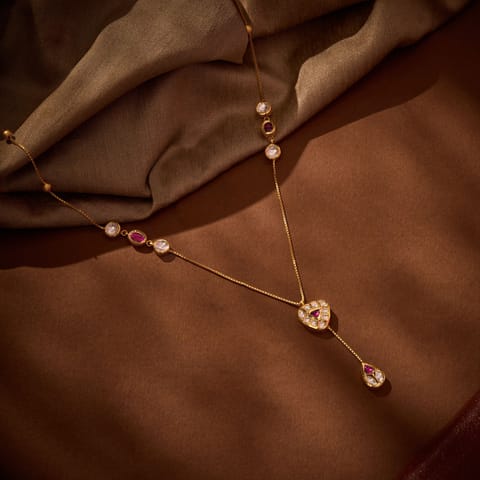 Zayaan 22KT Gemstone Necklace