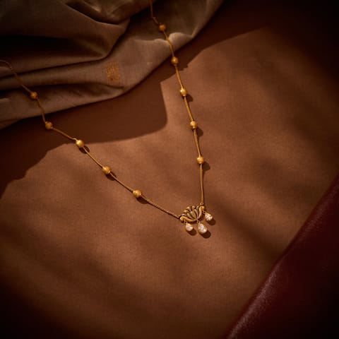 Sheesh Gulnaar 22KT Gemstone Necklace