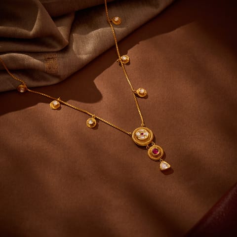 Rajwada 22KT Gemstone Necklace