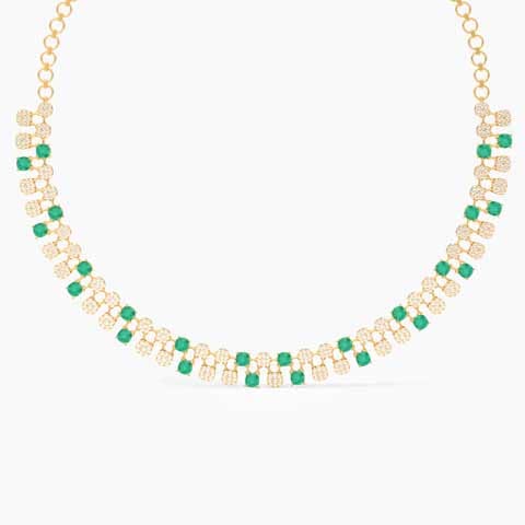 Verdant Isle 22KT Gemstone Necklace