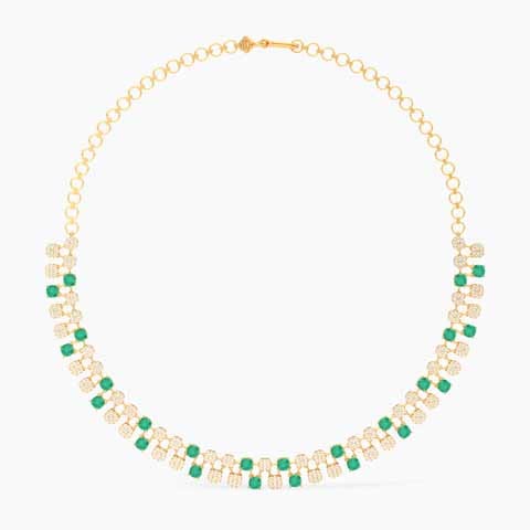 Verdant Isle 22KT Gemstone Necklace