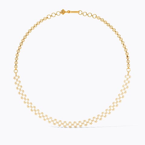 Sparkling Trail 22KT Gemstone Necklace