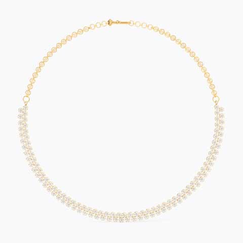Radiant Aisle 22KT Gemstone Necklace