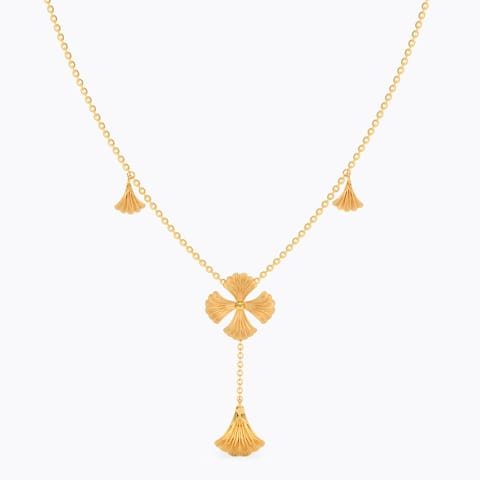Ipomea 22KT Gold Necklace