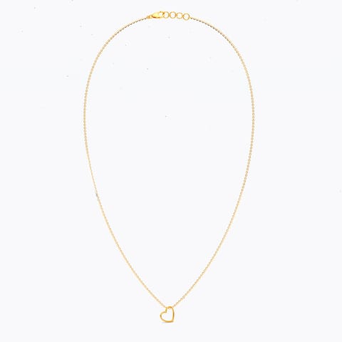 Dangling Heart 22KT Gold Necklace
