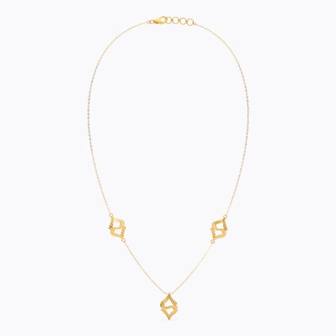 Vine Twist 22KT Gold Necklace