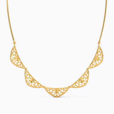 Lattice Mirage 22KT Gold Necklace