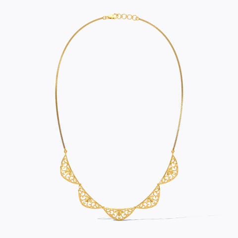 Lattice Mirage 22KT Gold Necklace