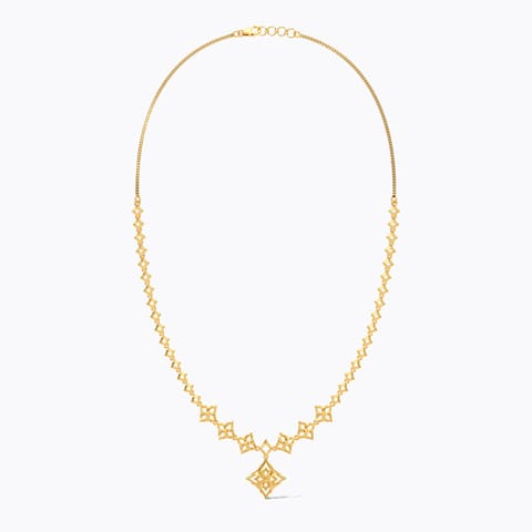 Flaming Reverie 22KT Gold Necklace