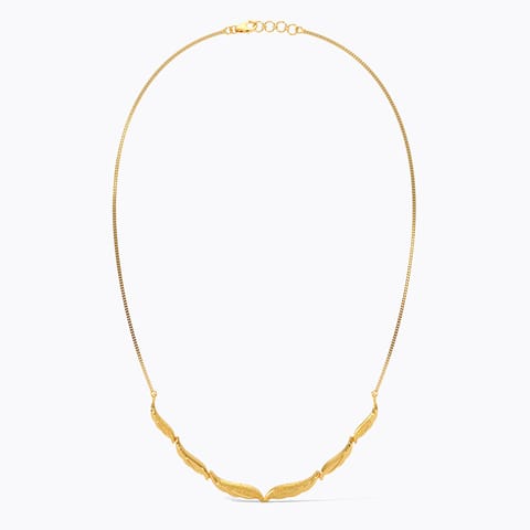 Flowing Wave 22KT Gold Necklace