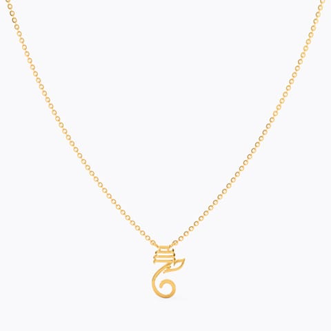 Divine Ganesha 22KT Gold Necklace