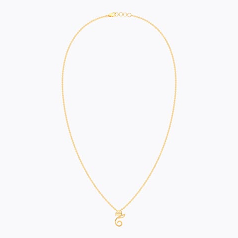 Divine Ganesha 22KT Gold Necklace