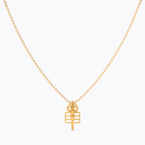 Shiv Tilak 22KT Gold Necklace