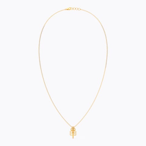 Shiv Tilak 22KT Gold Necklace