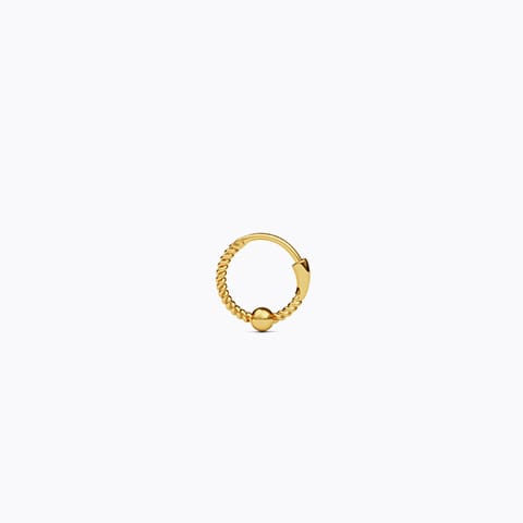 Oro Twist 22KT Gold Nose Ring