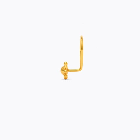 Tribal 22KT Gold Nose Pin