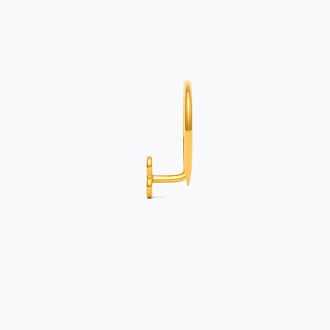 Three Petal 22KT Gold Nose Pin