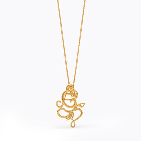 Vinayaka 22KT Gold Pendant
