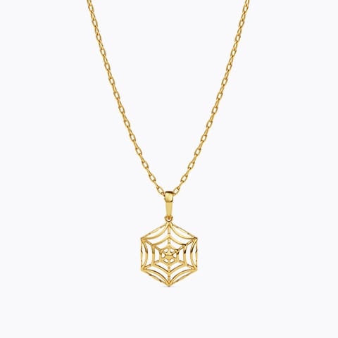 Nura Mesh 22KT Gold Pendant