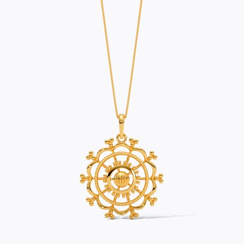 Layered Orb 22KT Gold Pendant Layered Orb 22KT Gold Pendant