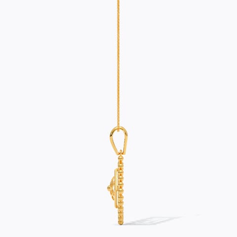 Square Beads 22KT Gold Pendant