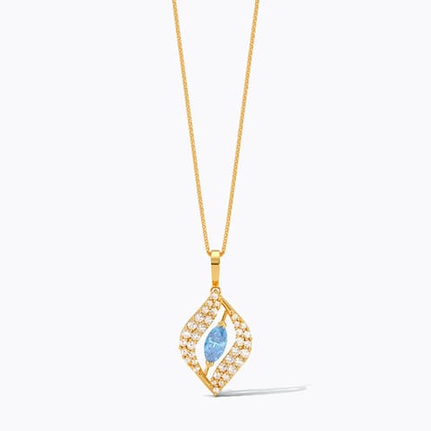 Twinkling Topaz 22KT Gemstone Pendant