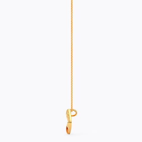Square Wrap 22KT Gold Pendant