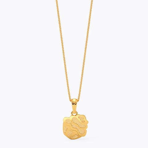 Cupcake 22KT Gold Pendant