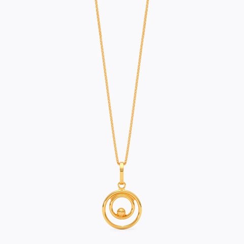 Circle Loops 22KT Gold Pendant