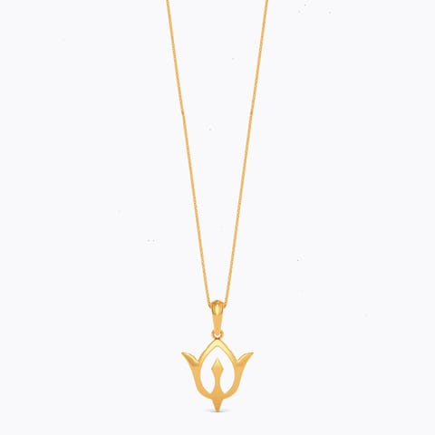 Trishul 22KT Gold Pendant