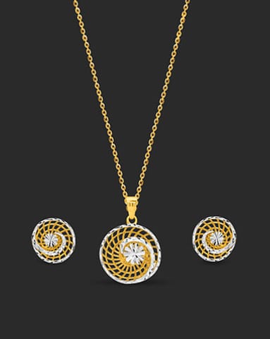 Twirl 22Kt Gold Pendant Sets