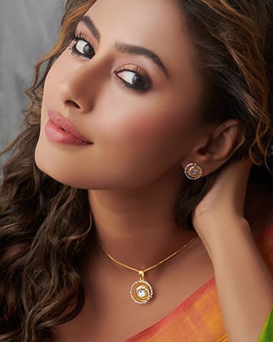 Twirl 22Kt Gold Pendant Sets