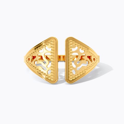 Leela Light 22KT Gold Open Ring Leela Light 22KT Gold Open Ring