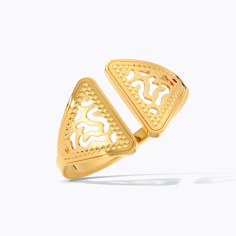 Leela Light 22KT Gold Open Ring Leela Light 22KT Gold Open Ring