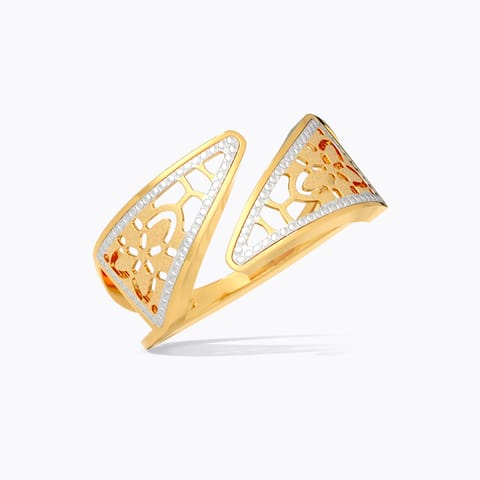 Indira Illusion 22KT Gold Open Ring Indira Illusion 22KT Gold Open Ring