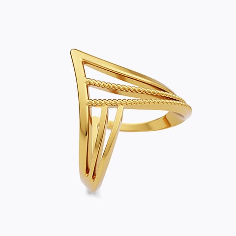 Zaria 22KT Gold Vanki Ring