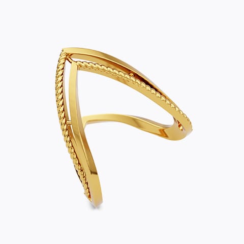 Liora 22KT Gold Vanki Ring