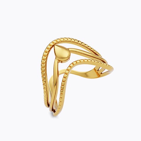 Ariya 22KT Gold Vanki Ring