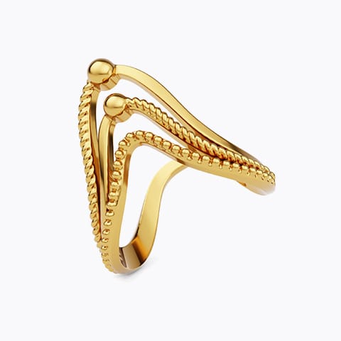 Sairah 22KT Gold Vanki Ring
