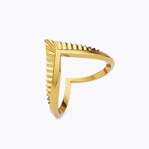 Kshithi 22KT Gold Vanki Ring