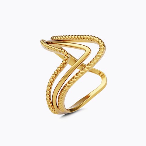 Siyana 22KT Gold Vanki Ring