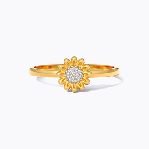 Floral Dew 22KT Gold Ring