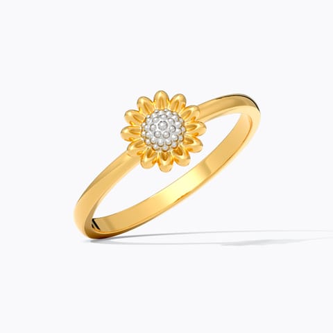 Floral Dew 22KT Gold Ring