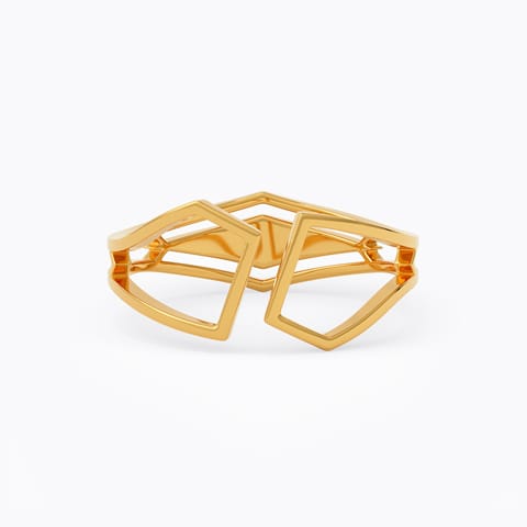 Edgy Auzza 22KT Gold Ring